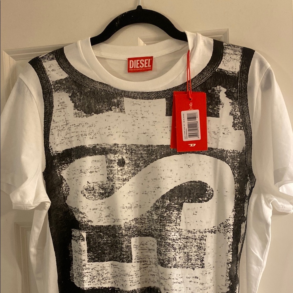 Diesel Monochrome Graphic Tee